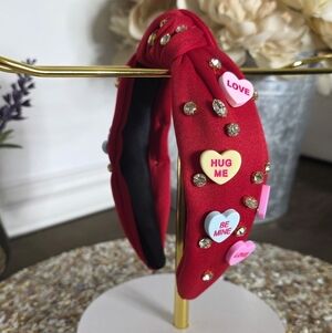 Red Heart Embellished Headband